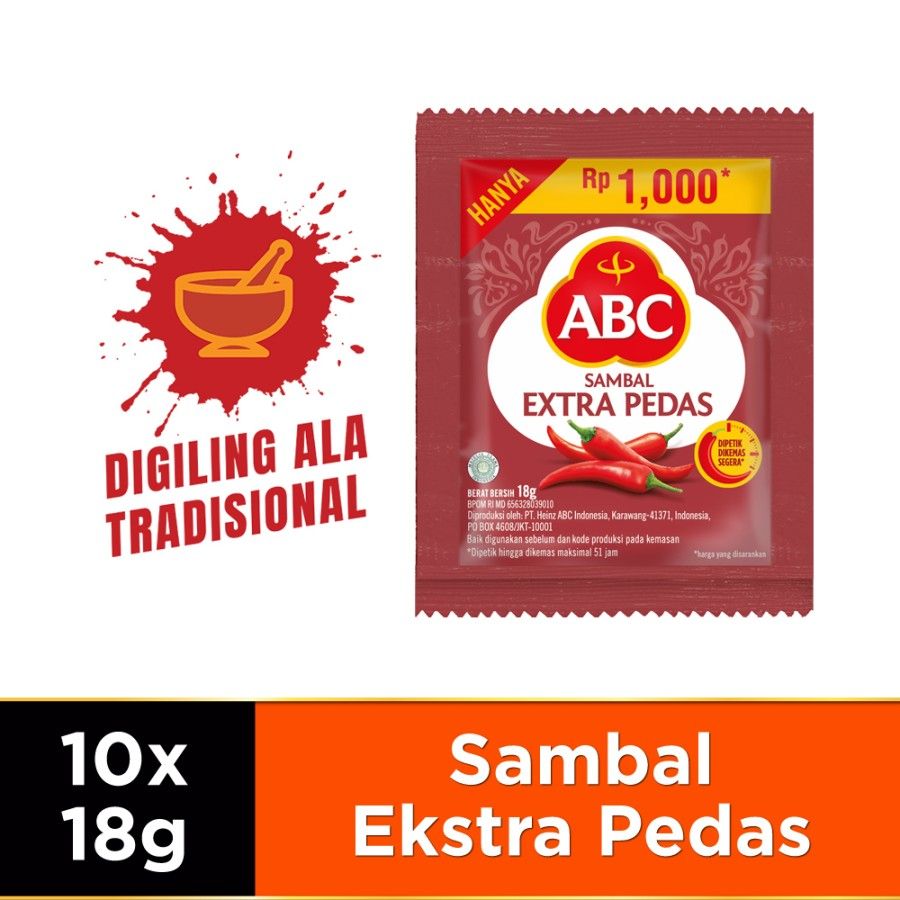 ABC Sambal Extra Pedas 18gr - 1