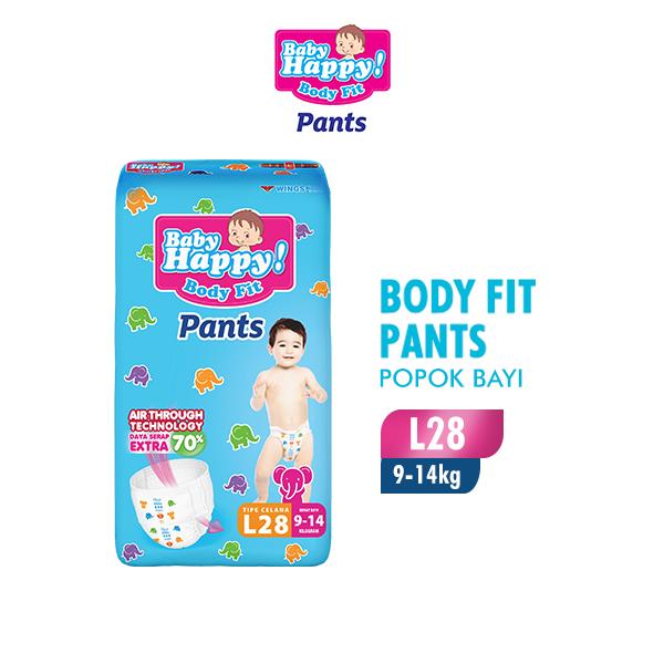 Baby Happy Pants Popok Bayi Celana L28 - 1