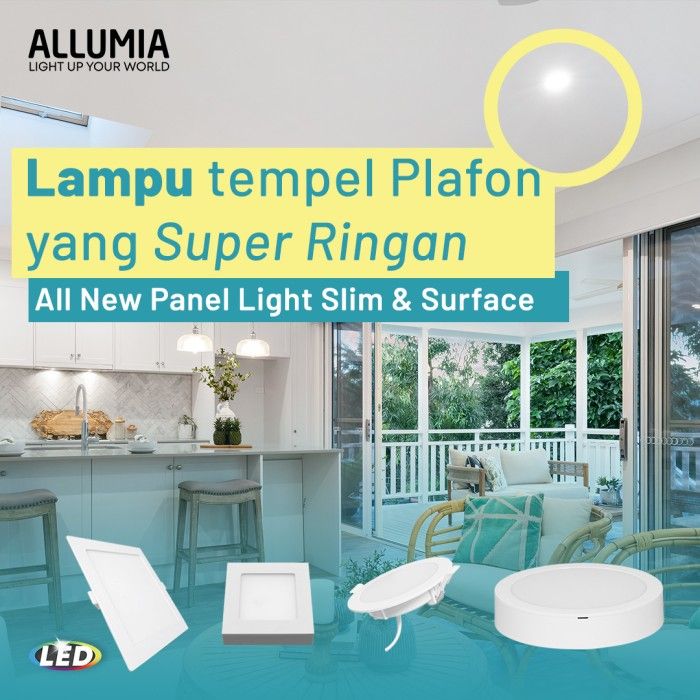 Lampu LED Downlight Round Panel Slim 12 Watt Putih - 2