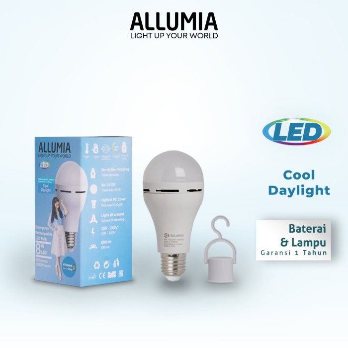 Allumia Emergency Lamp LED 8 Watt 6500k (Lampu Darurat) - 5