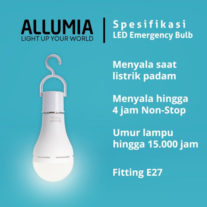 Allumia Emergency Lamp LED 8 Watt 6500k (Lampu Darurat) - 3