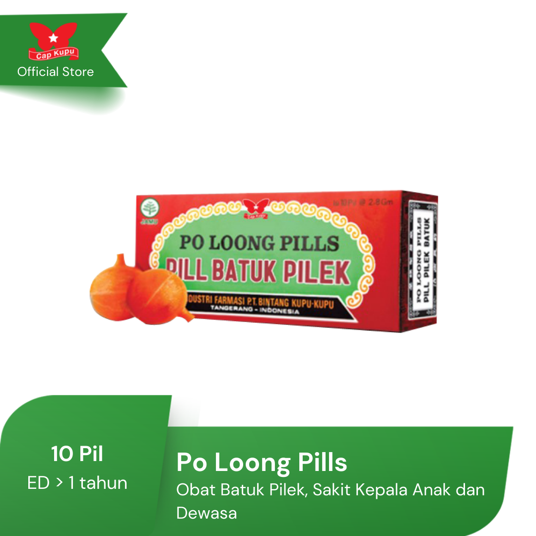 Po Loong Pills Obat Batuk Pilek. Sakit Kepala Anak dan Dewasa - 1