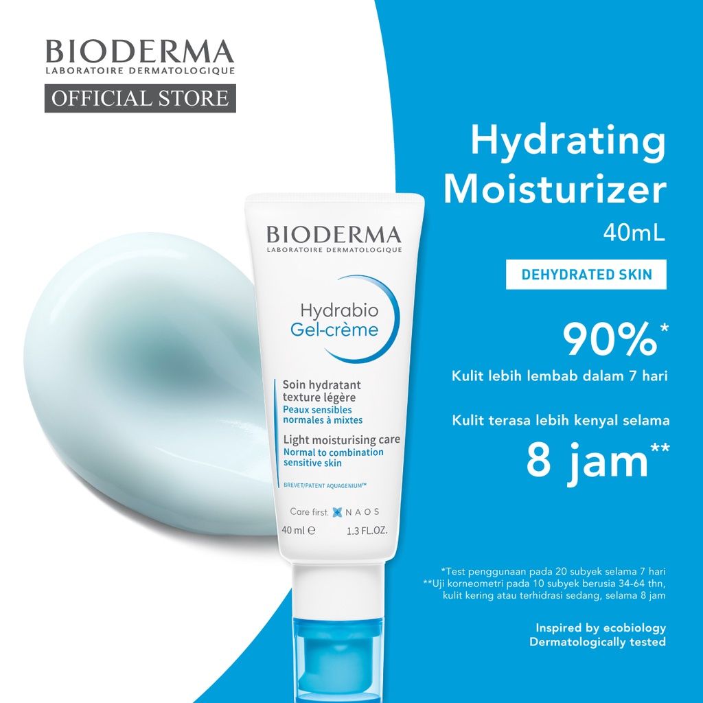 Bioderma Hydrabio Gel Creme 40 ml - Hydrating Moisturizer / Pelembab - 1