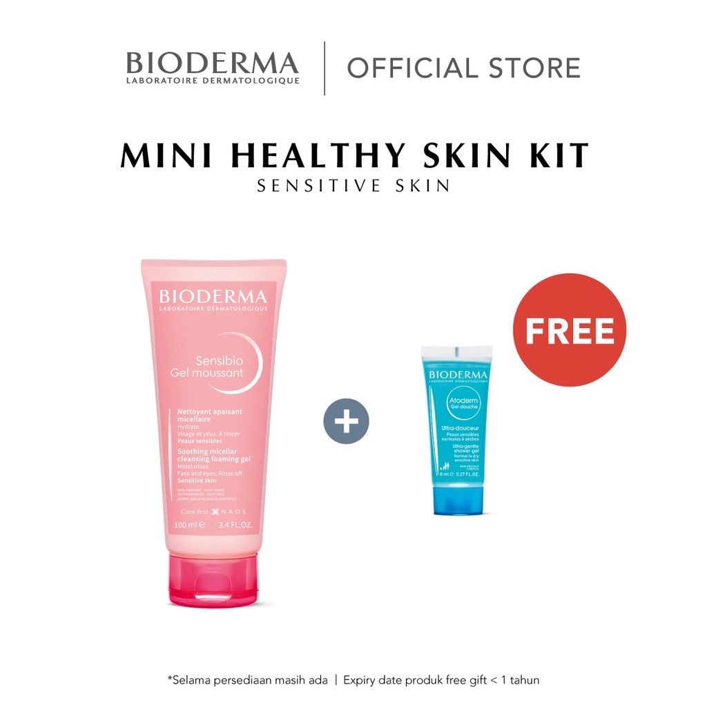 Bioderma Sensibio Foaming Gel - Mini Healthy Skin Kit - 1