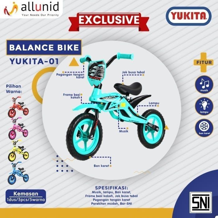 Balance Bike Push Bike Sepeda Anak - YUKITA - 2