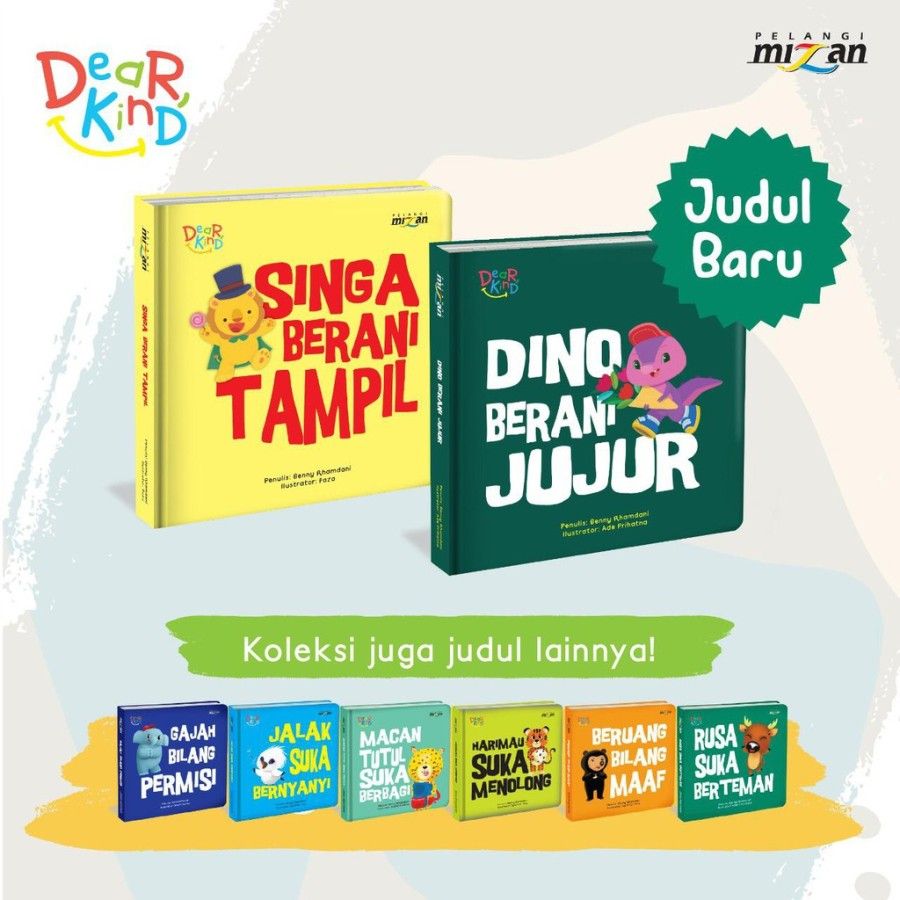 Buku Seri Dear Kind: Singa Berani Tampil (Boardbook) - 2