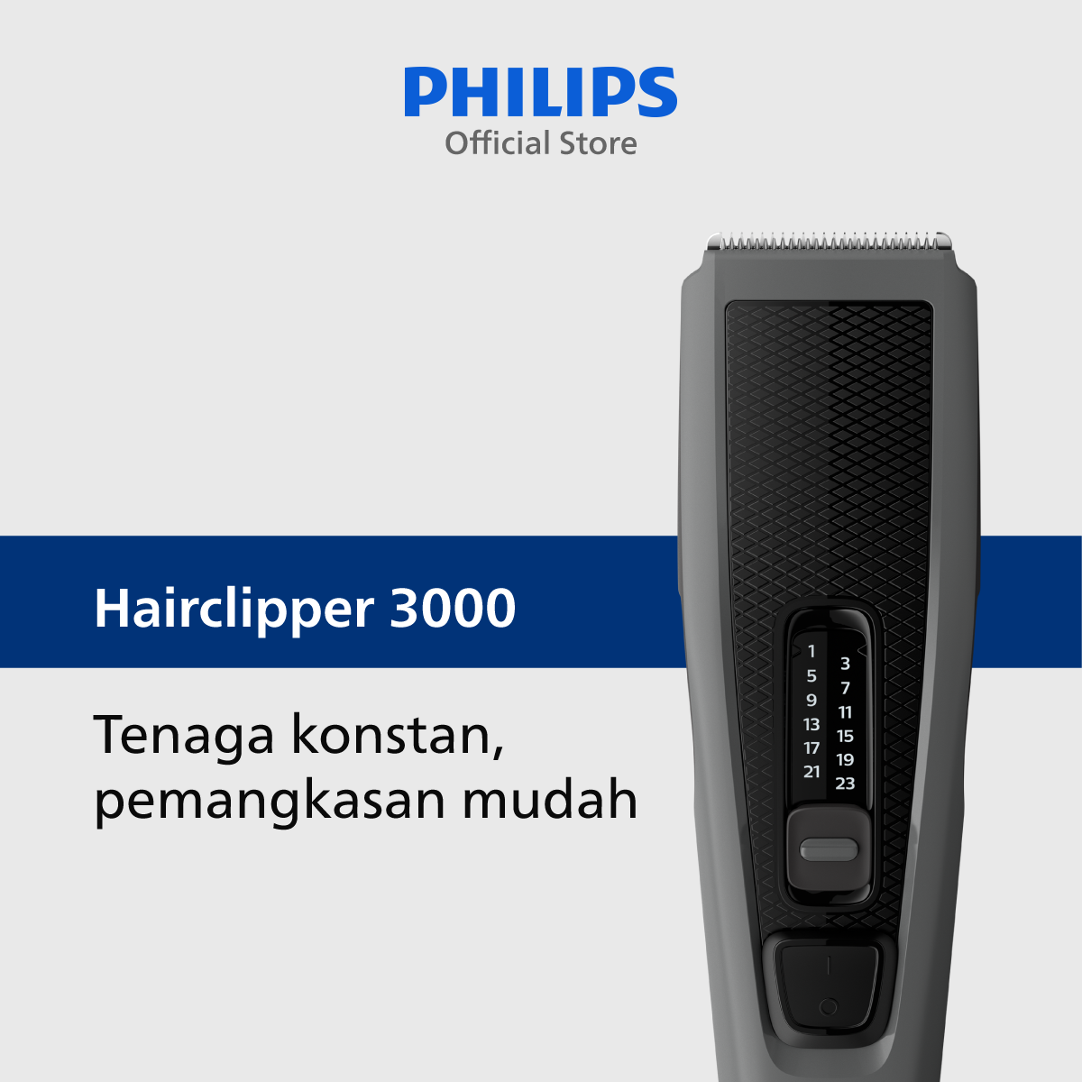 Philips Hair Clipper RC/AC Closed Box HC3525/15 Pencukur Rambut - 1