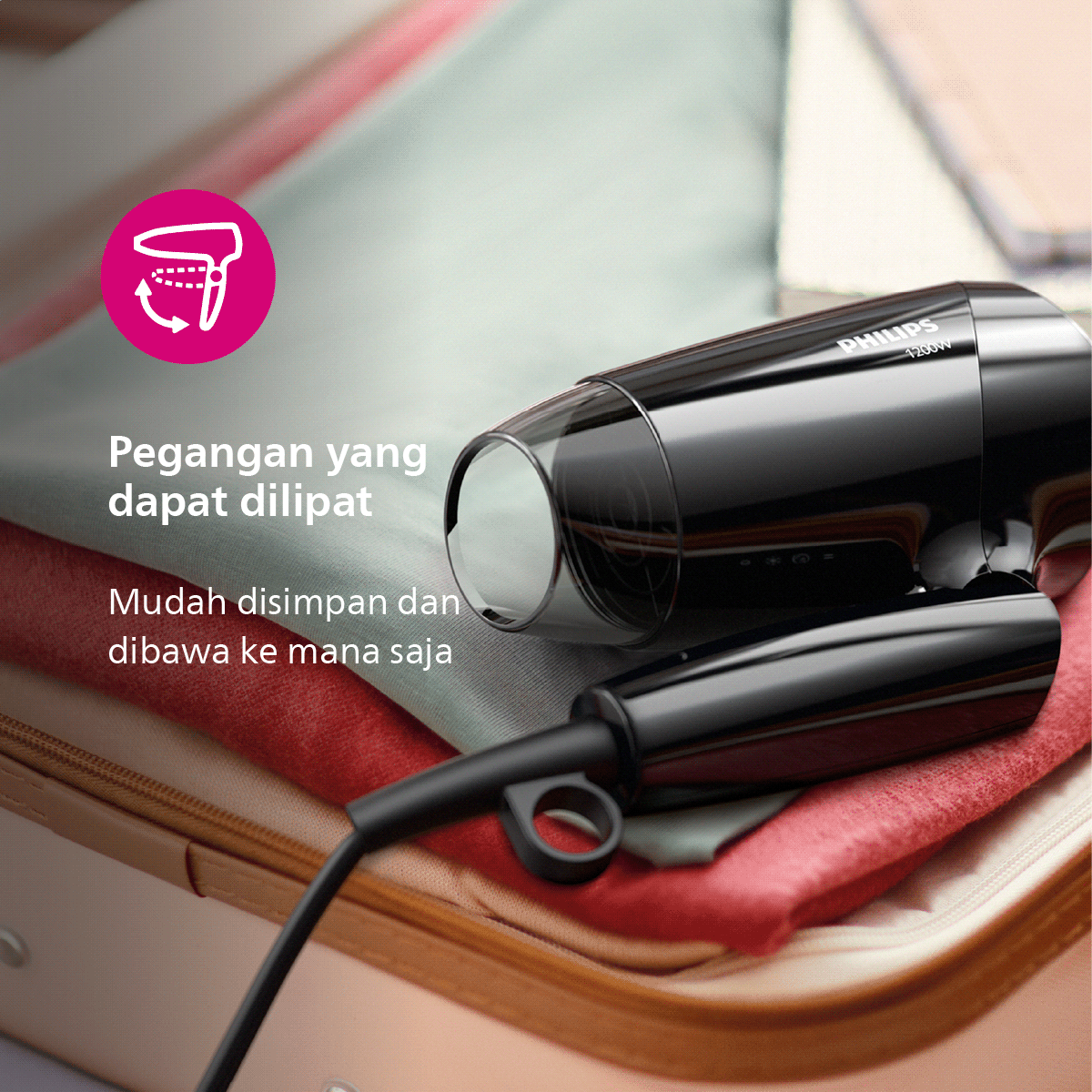 Philips Hair Dryer Essential Care BHC010/12 Pengering Rambut - 5