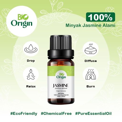 BIO ORIGIN -Jasmine - 100% PURE NATURAL Therapeutic Essential Oil 10ml - 1