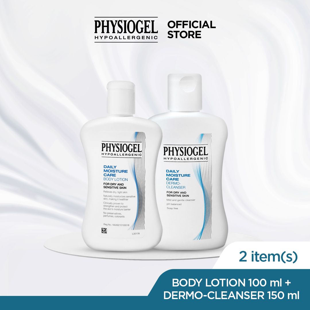 Physiogel Daily Moisture Care Lotion 100 mL + Daily Moisture Care Dermo-Cleanser 150 ml - 1
