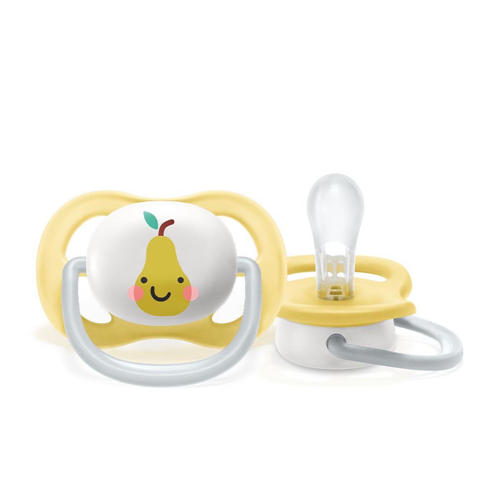 Philips Avent Soother Ultra Air 0-6M Apple&Pear SCF080/17 Empeng Bayi - 3