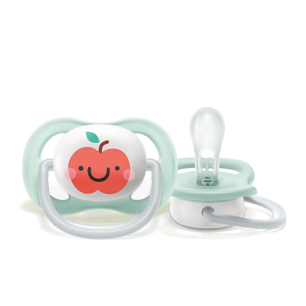 Philips Avent Soother Ultra Air 0-6M Apple&Pear SCF080/17 Empeng Bayi - 2