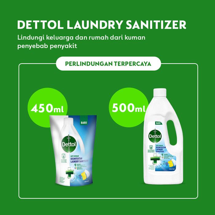 Dettol Disinfectant Laundry Sanitizer Floral Fresh 450ml - 5