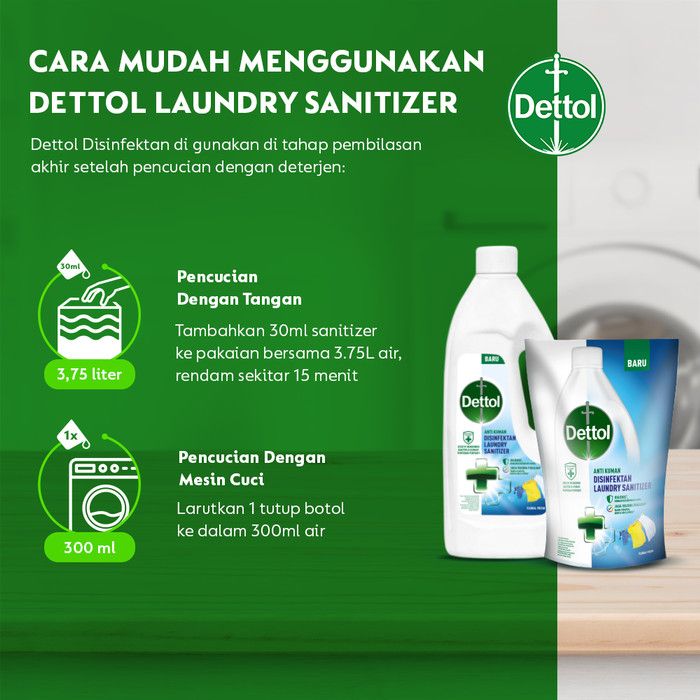 Dettol Disinfectant Laundry Sanitizer Floral Fresh 500ml - 5