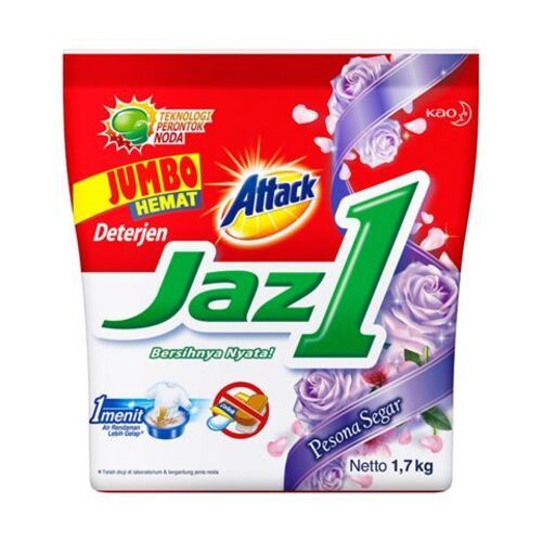 Detergen Attack Jaz1 Pesona Segar 1.7 kg - Deterjen Bubuk Jazz 1 1.7 kg 1700 gr - 2