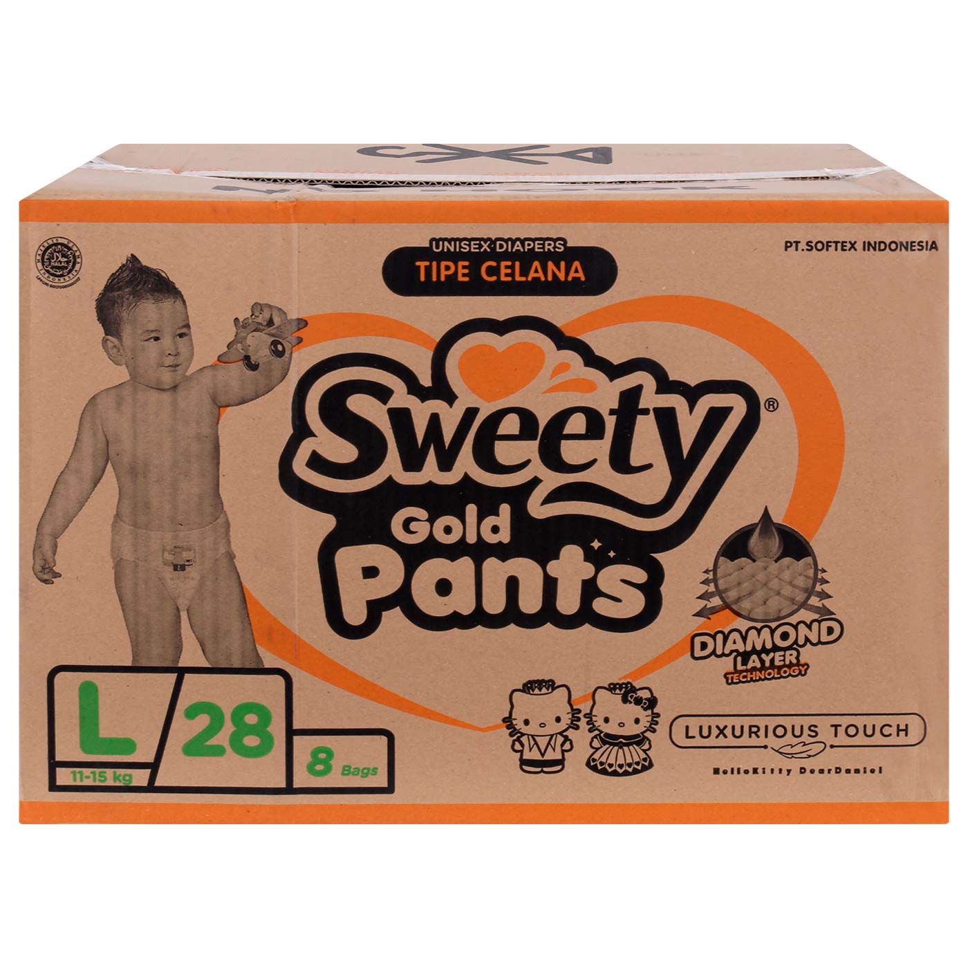 Sweety Pantz Gold Regular Pack L 28 - 4