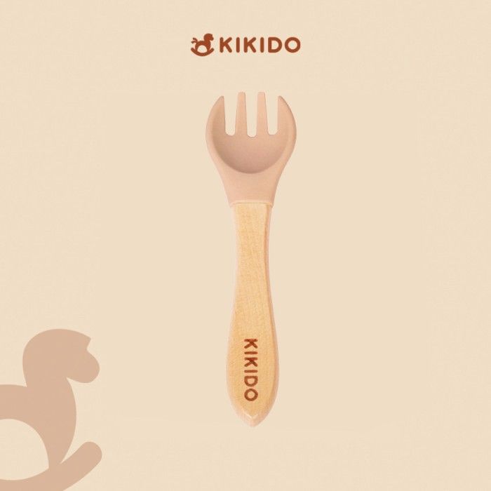 Kikido - Nomnom Bear Feeding Set Cookie - Set Alat Makan Silikon Bayi - 5