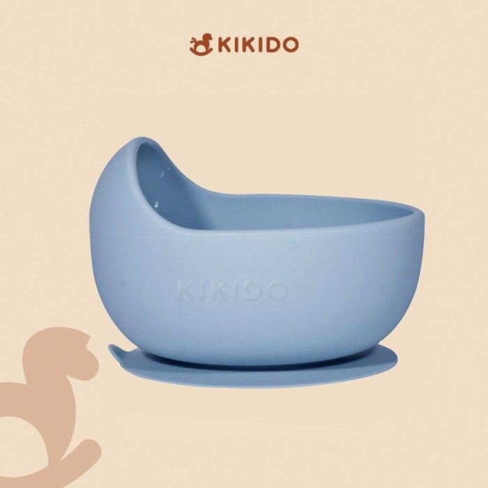 Kikido - Nomnom Feeding Set Blueberry - Silicone Cutlery Set Baby - 4
