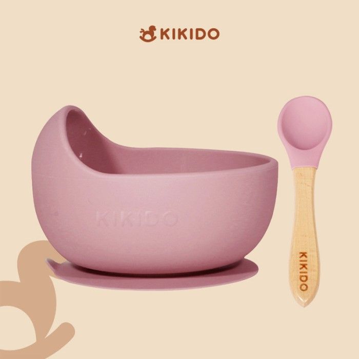 Kikido - Nomnom Feeding Set Yam - Set Alat Makan Silikon Bayi - 1