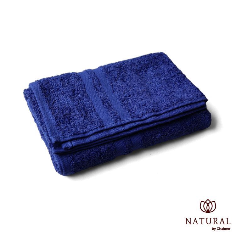 Handuk Mandi Natural by Chalmer 50x100 cm Ukuran Medium Premium - Royal Blue - 2