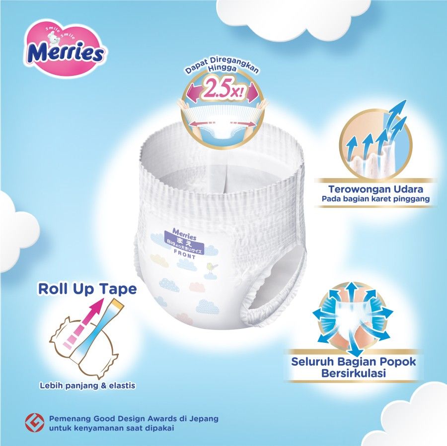 Merries Premium Popok Bayi Celana XXL 26 - 3