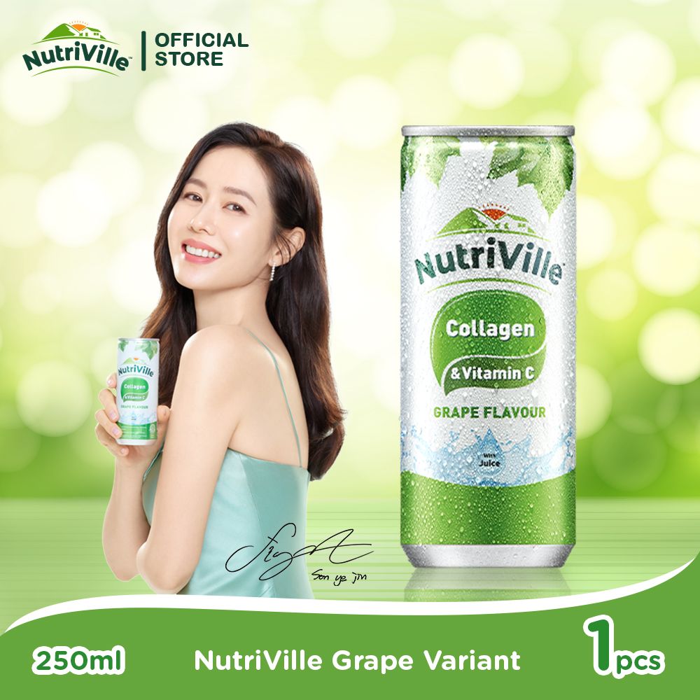 NutriVille Collagen Drink Grape Flavour 250ml - 1
