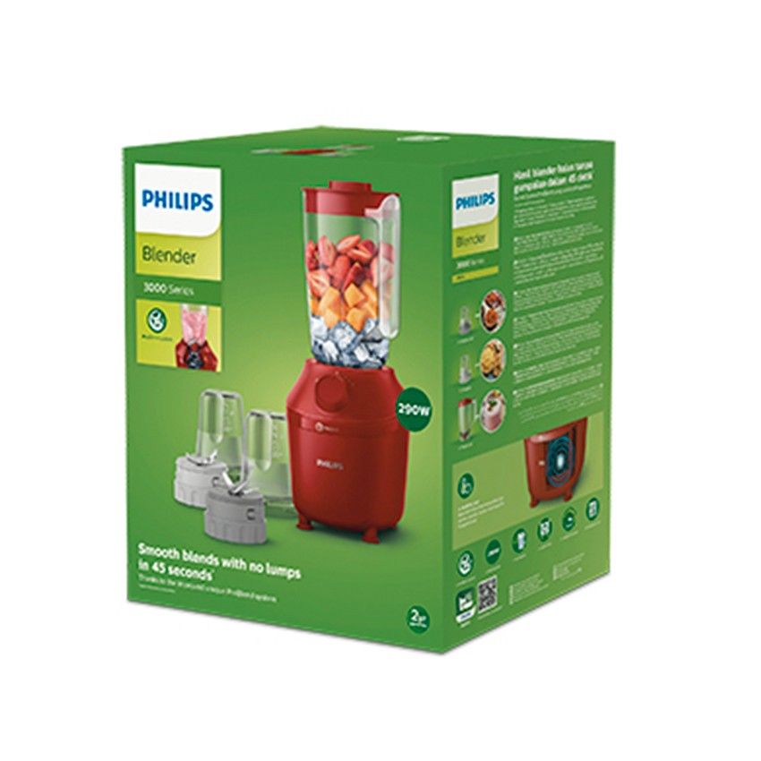 Philips Blender 3000 Series - HR2042/33 Kapasitas 1L (Merah) - 4