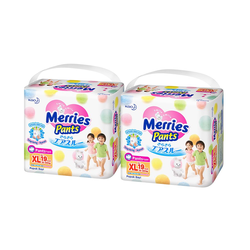 Merries Baby Diapers Pants Xl 19S Twinpack - 2