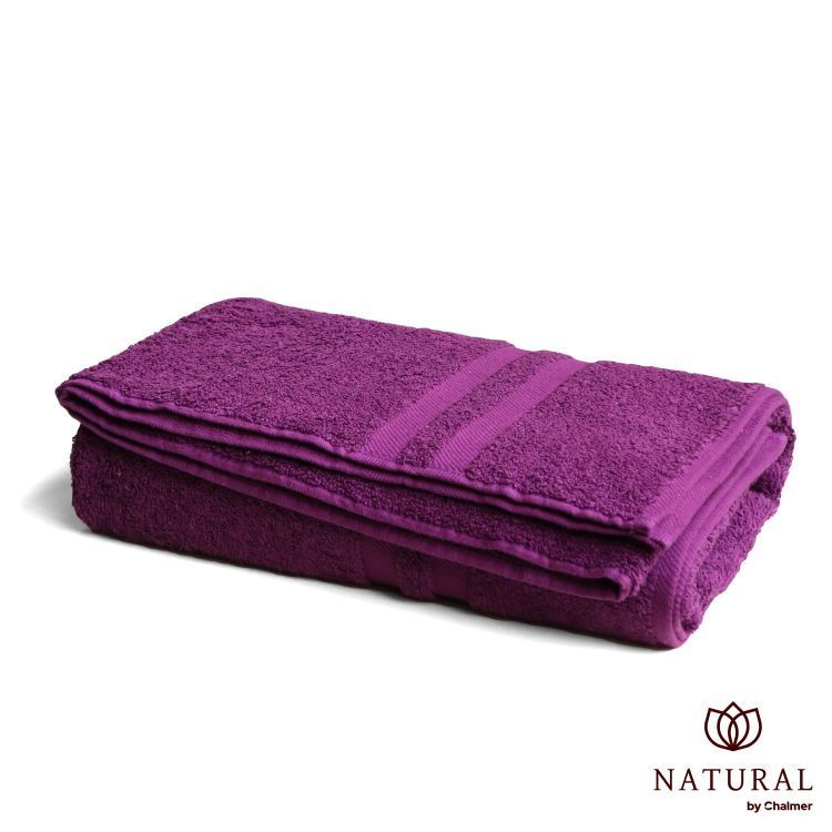 Handuk Mandi Natural by Chalmer 70x140 cm Handuk Tebal Premium - Purple - 1