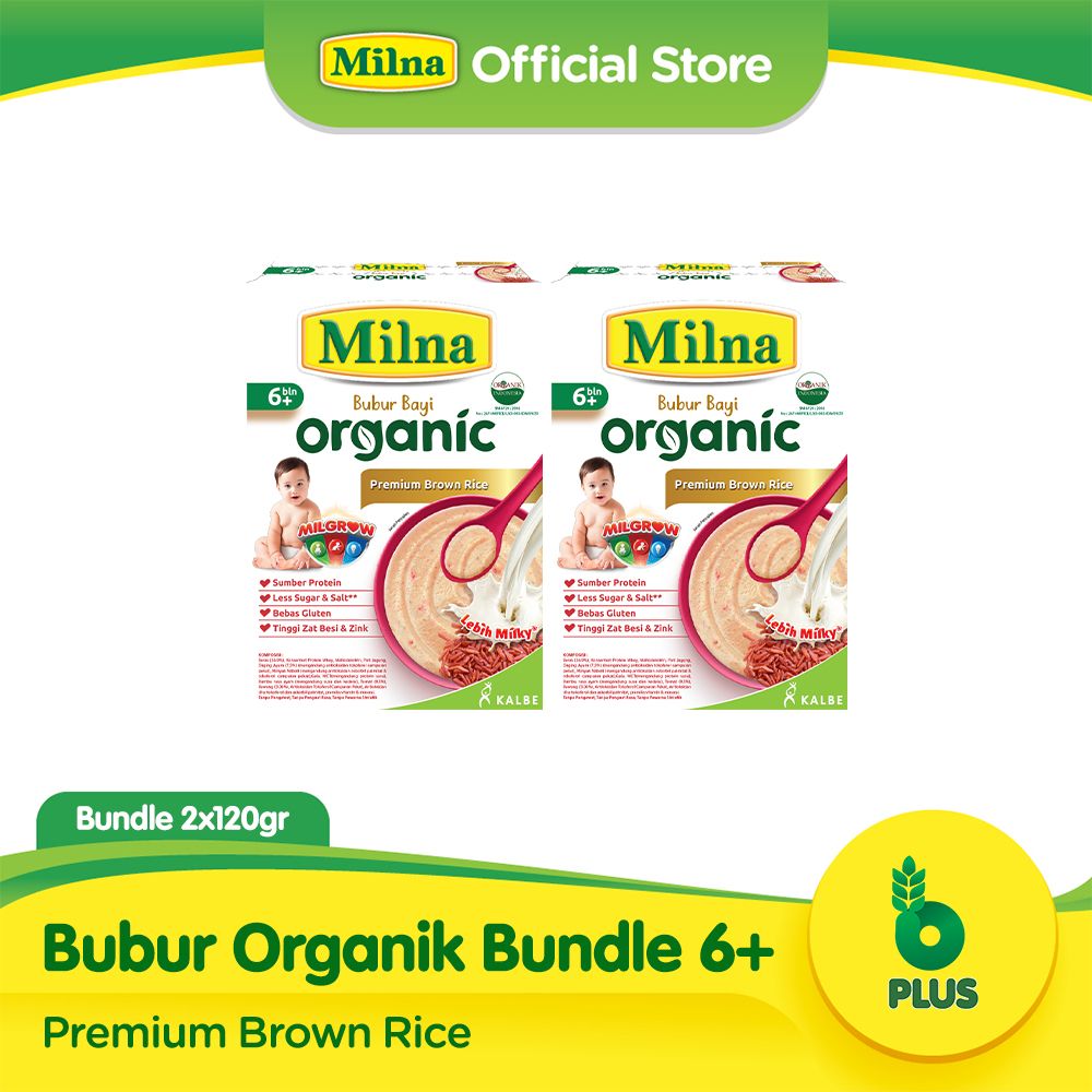 Milna Bubur Organik 6+ Brown Rice + Veggie - 1