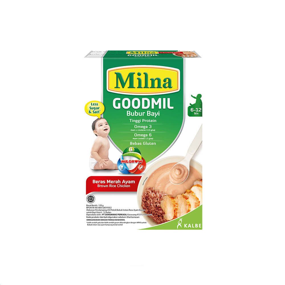 Milna Bubur Bayi Goodmil 6+ Beras Merah Ayam - 1