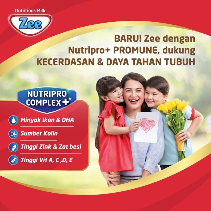 ZEE Reguler Swizz Choco Milk 350g 3pcs Free Nissin Wafer Choco - 3