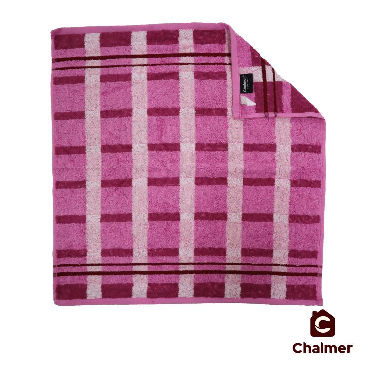 Lap Tangan Handuk Chalmer 50x50 cm Serbet Cuci Tangan - Square Pink - 1