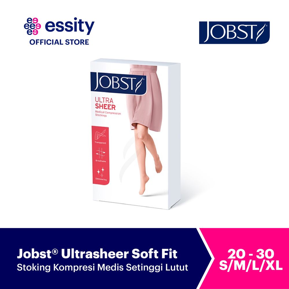 Jobst Ultrasheer Soft Fit Setinggi Lutut - Terapi Kompresi 20-30 M - 1