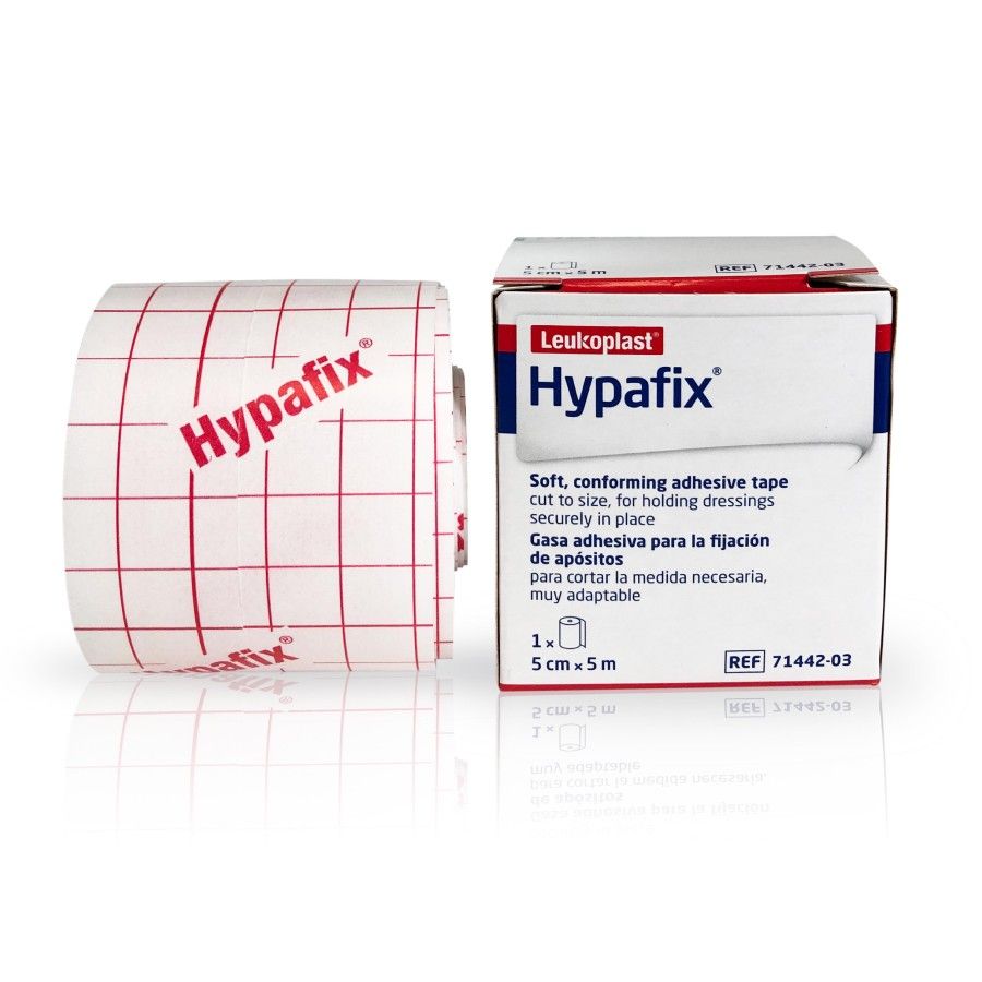 Hypafix Plester putih penutup luka (1 roll/box) 5cm x 5m - 3