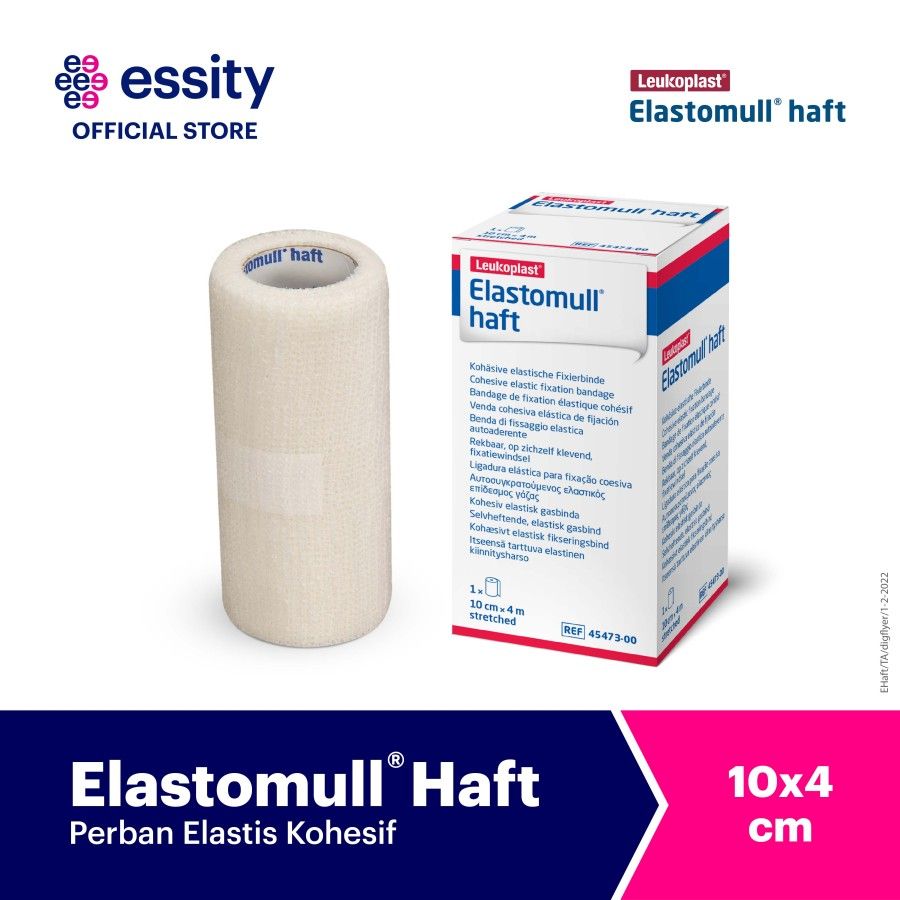 Elastomull Haft - Perban elastis kohesif (1 roll/box) 10cm x 4m - 1