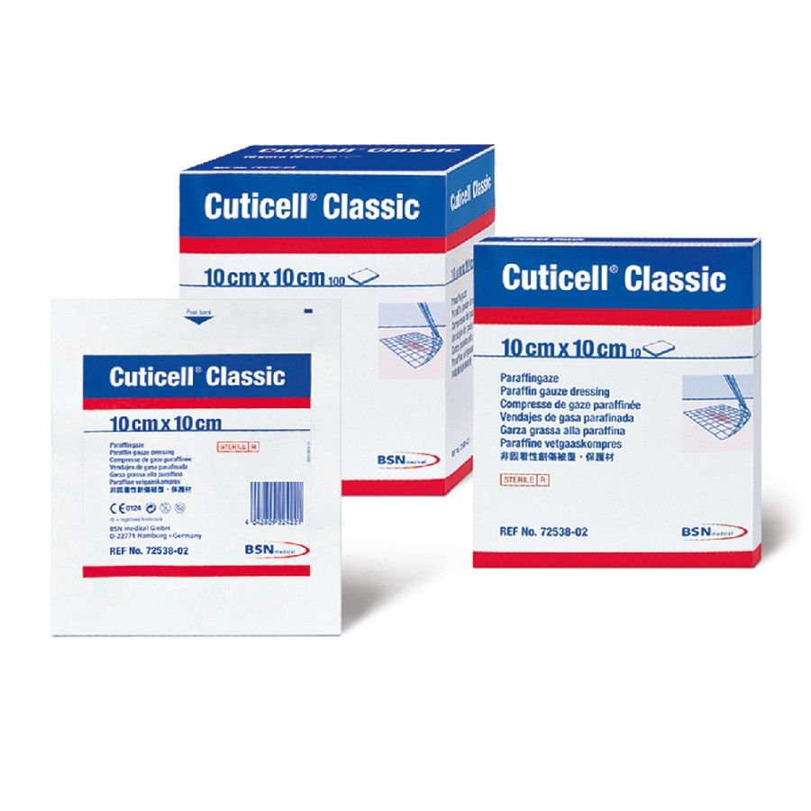 Cuticell Classic - tulle dressing paraffin 10x10 - 3