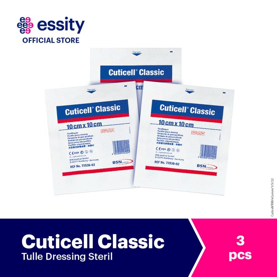 Cuticell Classic - tulle dressing paraffin 10x10 - 1