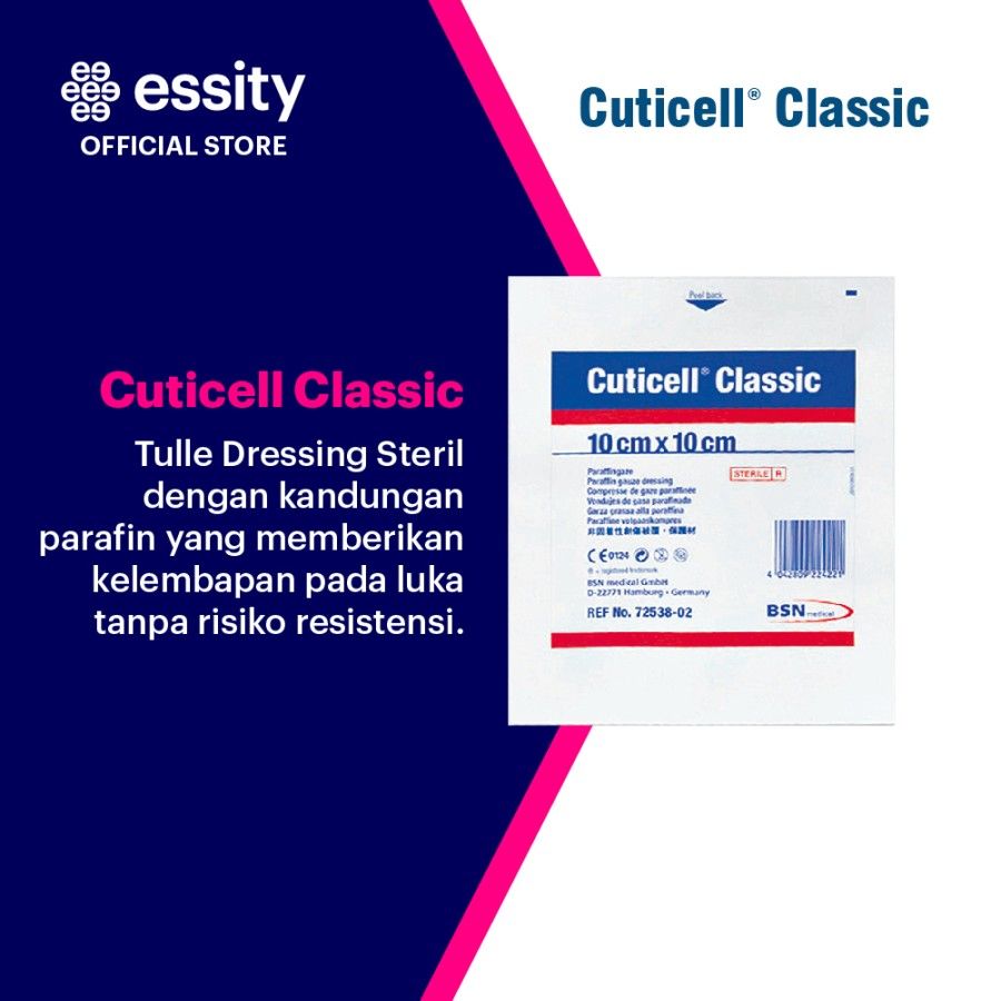 Cuticell Classic - tulle dressing paraffin 10x10 - 2