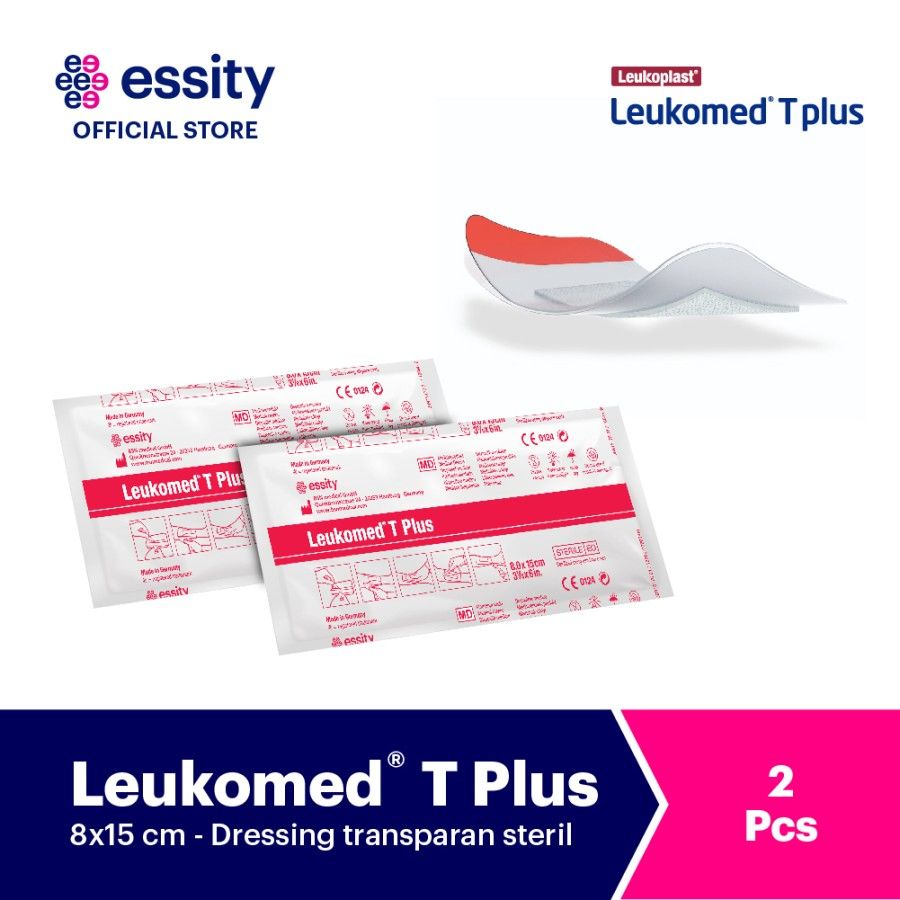 Leukomed T plus (pcs) Dressing Steril Transparan (pcs) 8cm x 15cm Twin Pack - 1