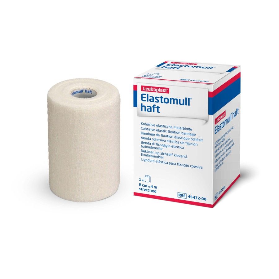 Elastomull Haft - Perban elastis kohesif (1 roll/box) - 10cm x 4m Twin Pack - 3