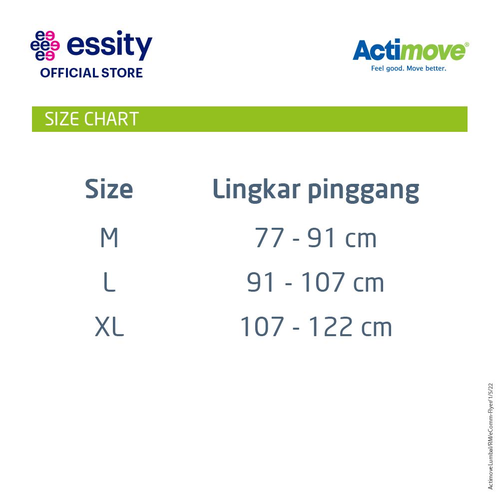 Actimove Lumbal - Penyangga Pinggang XL FREE Tensocrepe 3'(7.5cm x 4.55m) - 5