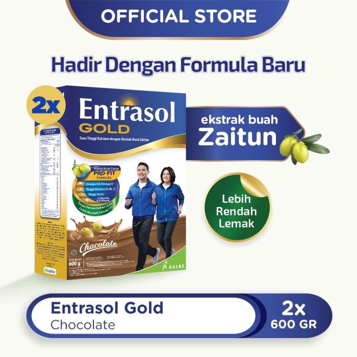 TWIN PACK: ENTRASOL GOLD CHOCOLATE 580G - 2 PCS - 1