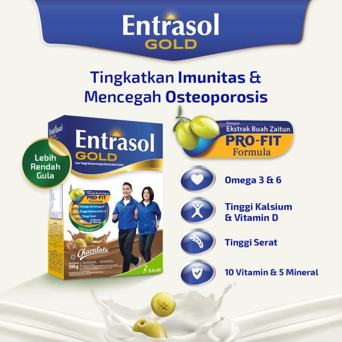 TWIN PACK: ENTRASOL GOLD CHOCOLATE 340G - 2 PCS - 2