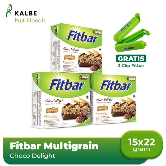 Buy 3 Fitbar Choco Delight 5 X 22 g Multigrain Free 3 Clip Fitbar - 1