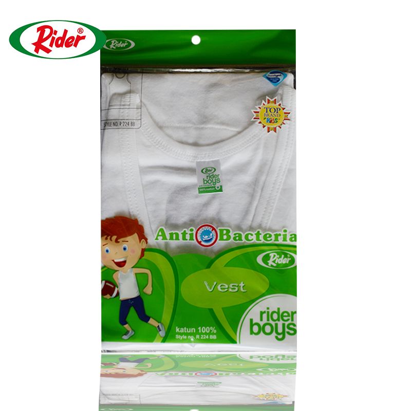 Rider - Kaos Dalam Anak - Kids Underwear R224BB - 1 Pcs Warna Putih - Size S - 2
