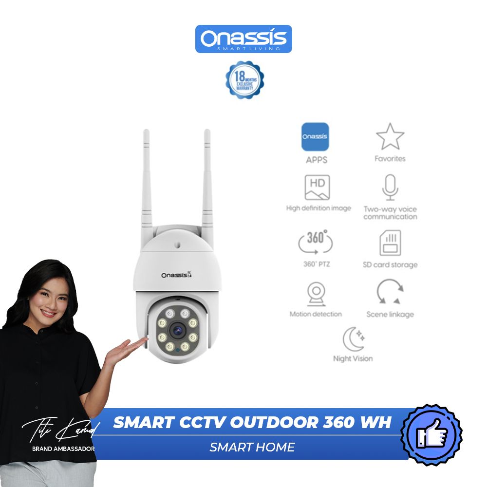 ONASSIS SMART CCTV OUTDOOR CAM 360 WH MOTION TRACKING - 2