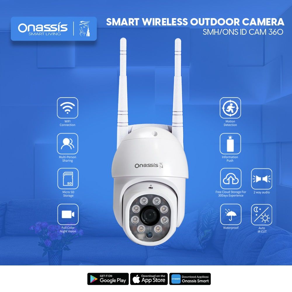 ONASSIS SMART CCTV OUTDOOR CAM 360 WH MOTION TRACKING - 3
