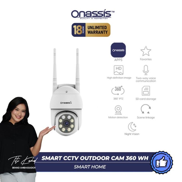ONASSIS SMART CCTV OUTDOOR CAM 360 WH MOTION TRACKING - 1