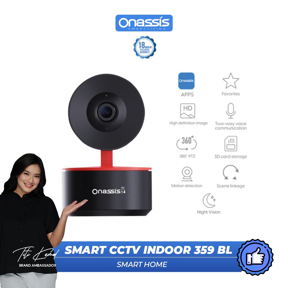 ONASSIS SMART CCTV INDOOR ID CAM 359 BL MOTION TRACKING - 1